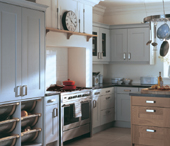 Landsdowne Cornflower  Painted Oak